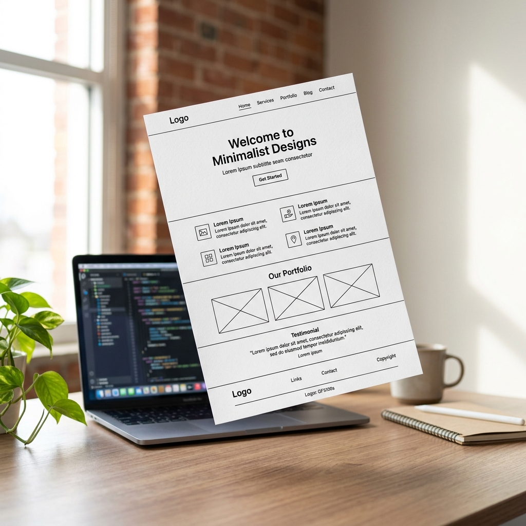 Simple website theme and design
