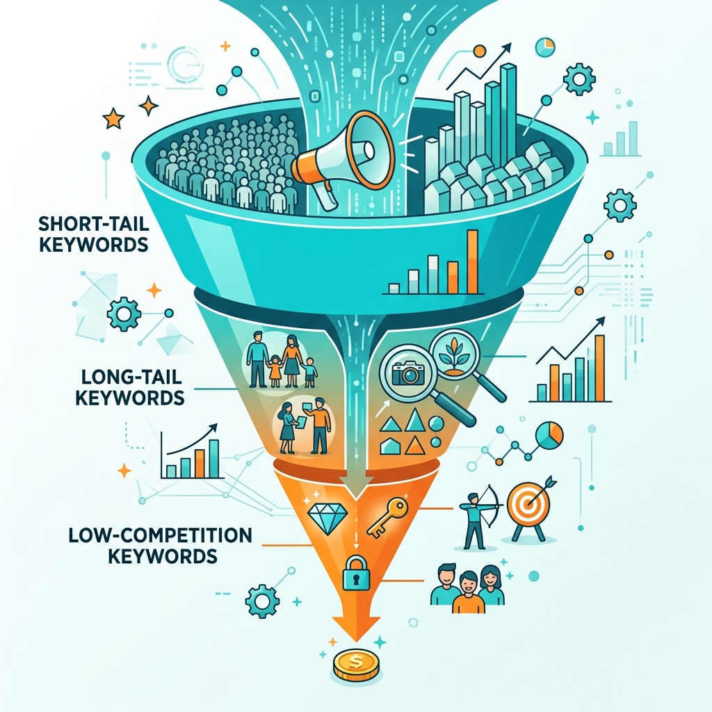 Different types of keywords for SEO beginners