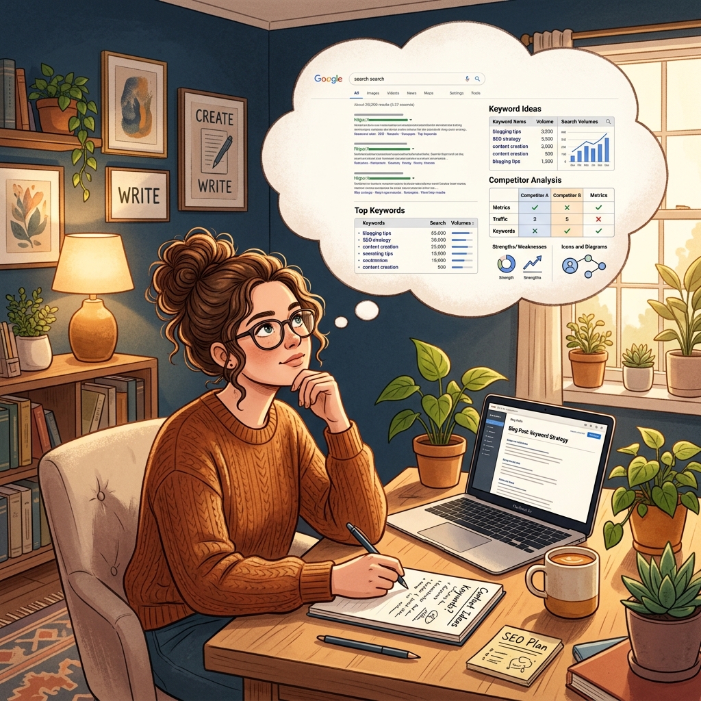 Thinking through keyword strategy before writing a blog post