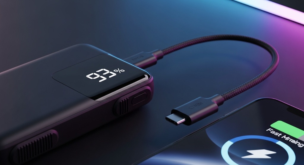 Zebronics power bank with 93% LED digital display